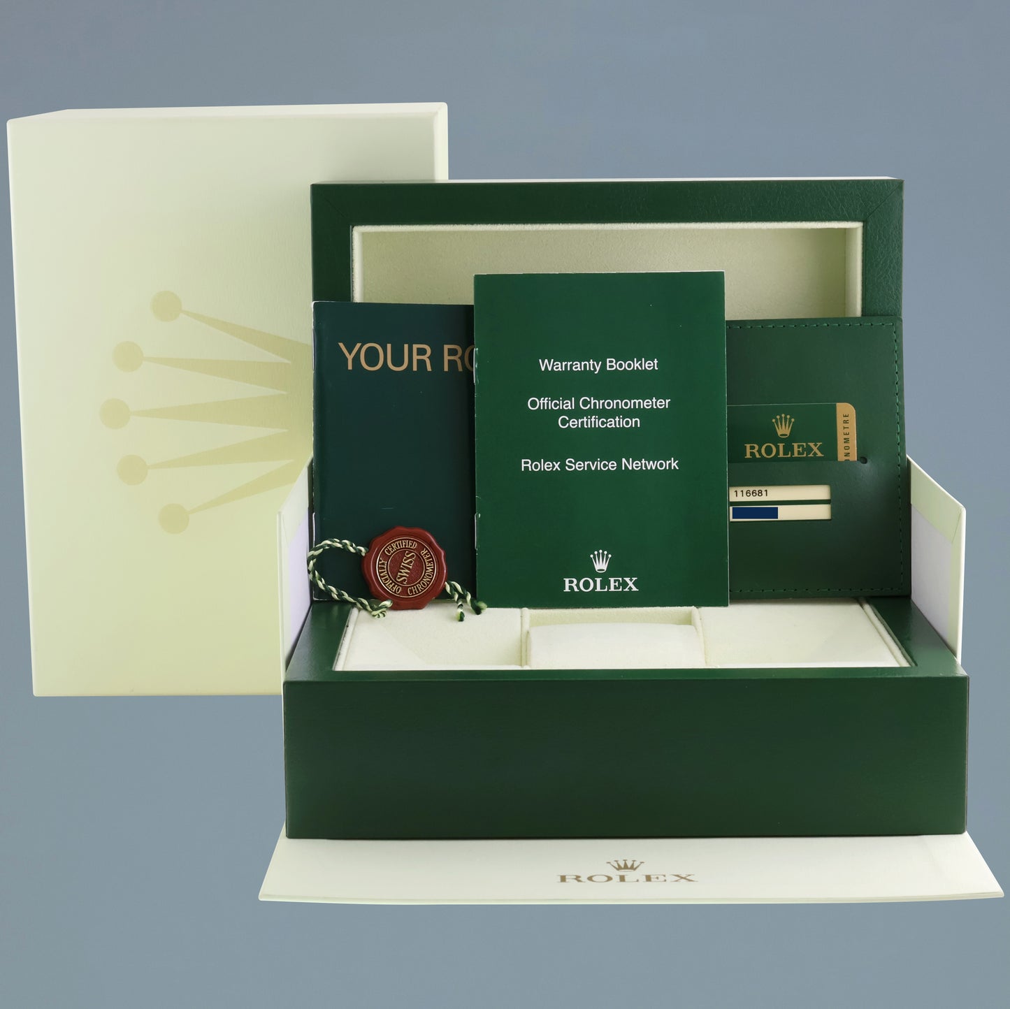 PAPERS MINT Rolex Yacht-Master II 116681 Steel Rose Gold Two Tone 44mm Watch Box