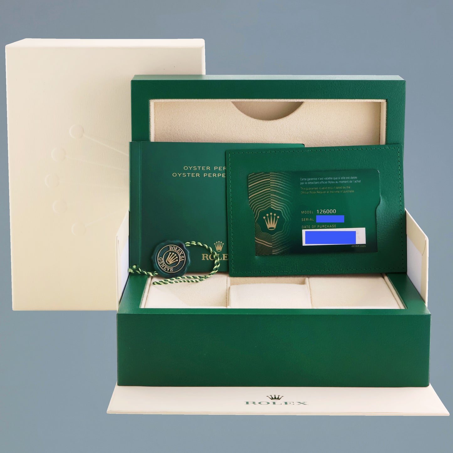 2021 NEW PAPERS Rolex Oyster 126000 Perpetual 36mm Pink Candy Watch Box