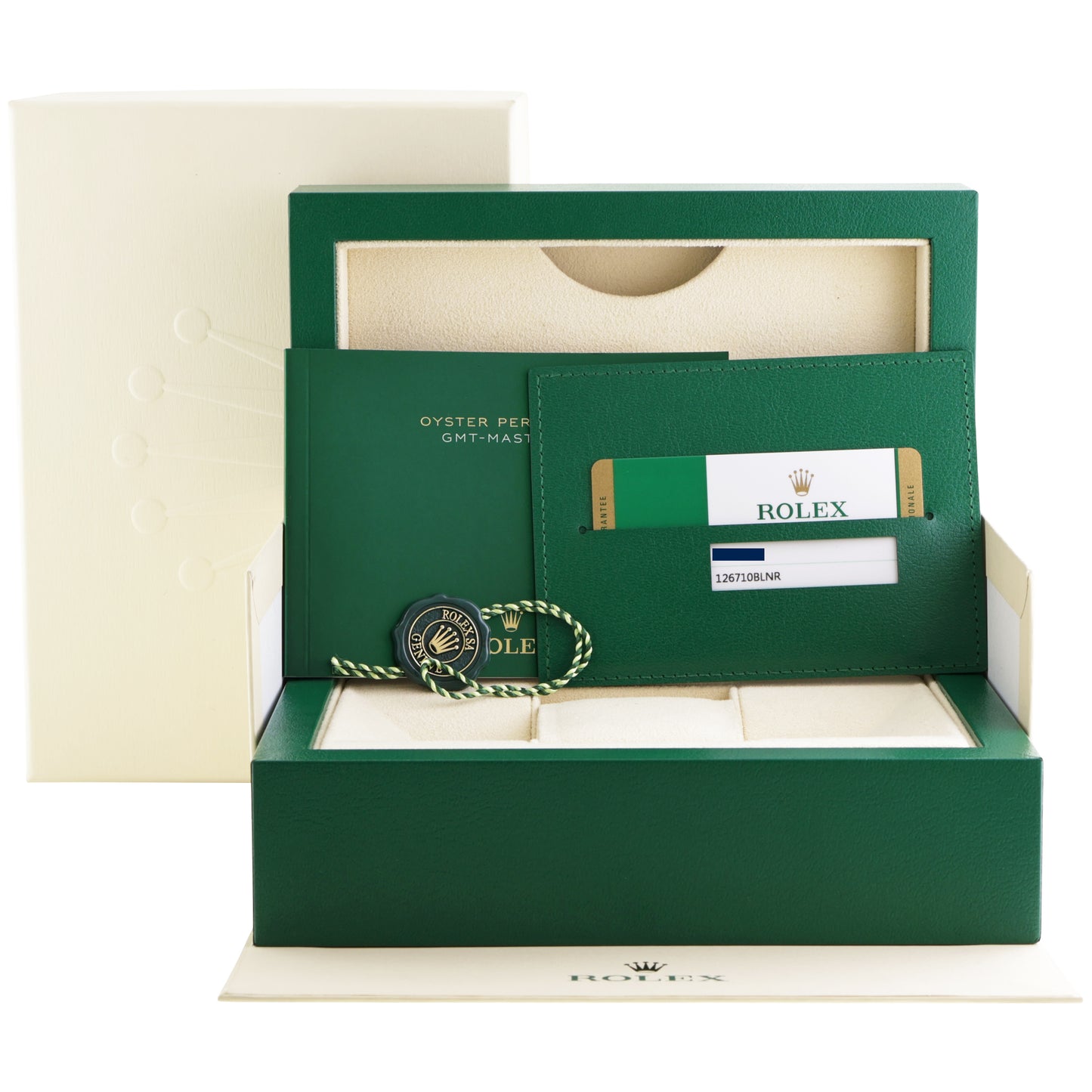 MINT 2020 Papers 126710 BLNR Rolex GMT Master Batman Blue Jubilee Ceramic Watch Box