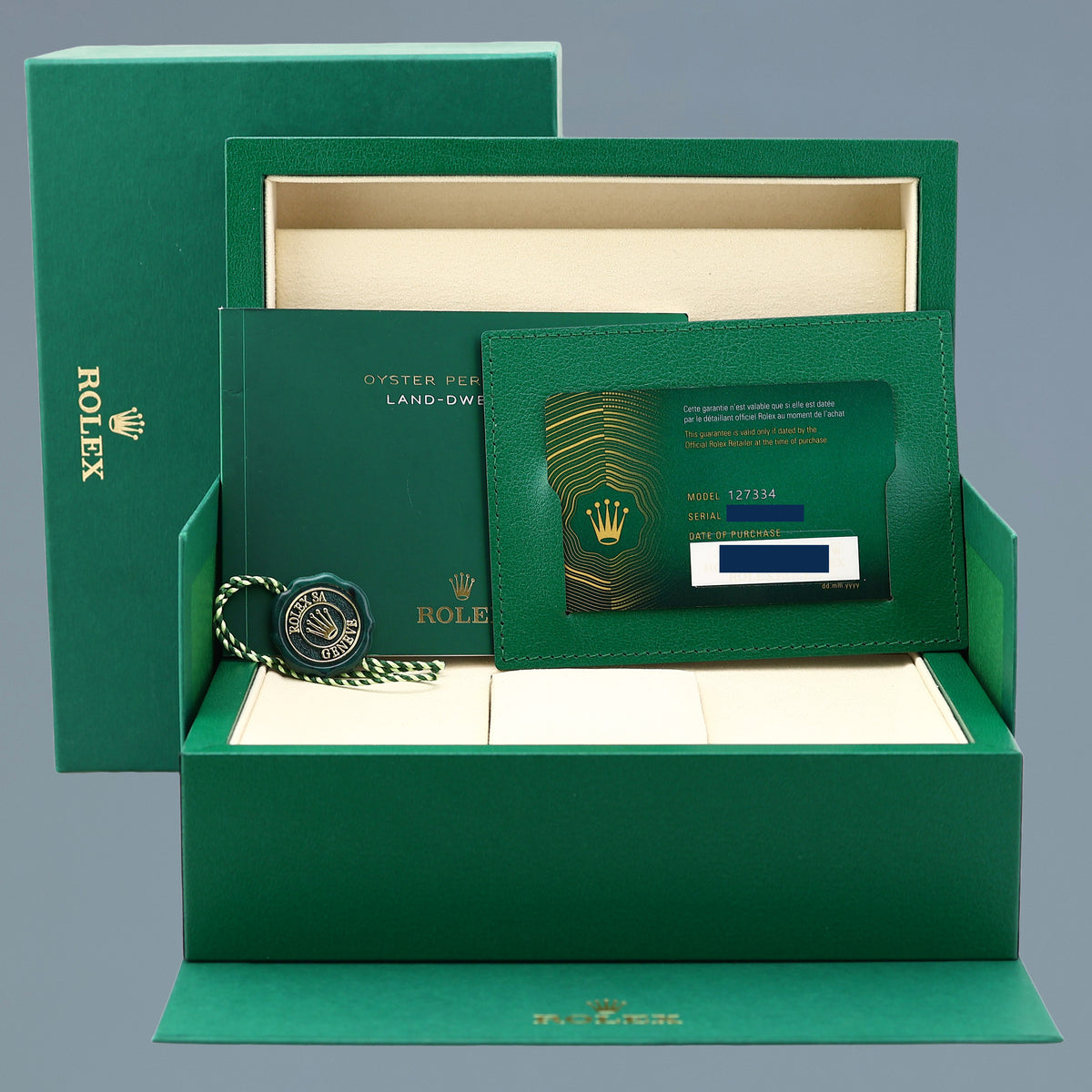 Sept 2026 NEW PAPERS 127334 Rolex Land-Dweller Jubilee 40mm White Gold Fluted Watch
