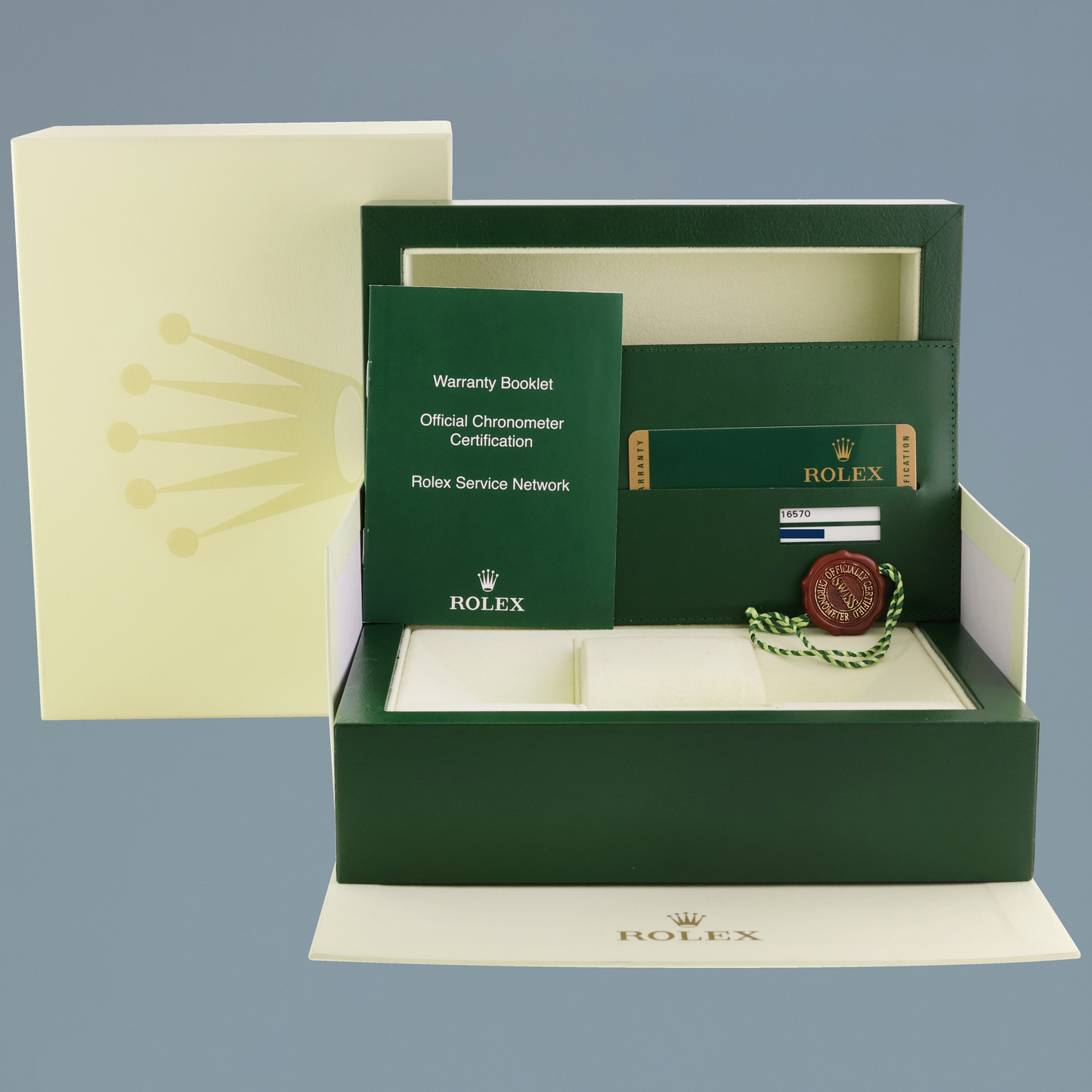 MINT 2008 PAPERS Rolex 16570 Black 3186 Movement Steel Explorer 40mm Watch Box