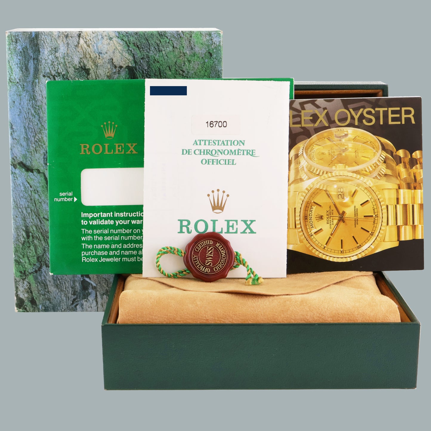 1991 PAPERS MINT Rolex 16700 GMT Pepsi Blue Red Steel Oyster 40mm Watch Box