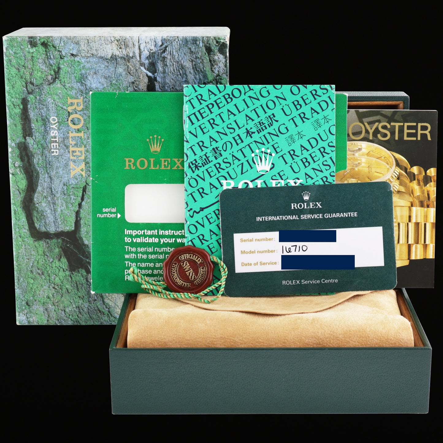 RSC PAPERS Rolex GMT-Master II Pepsi Blue Red Steel 16710 40mm Watch Box