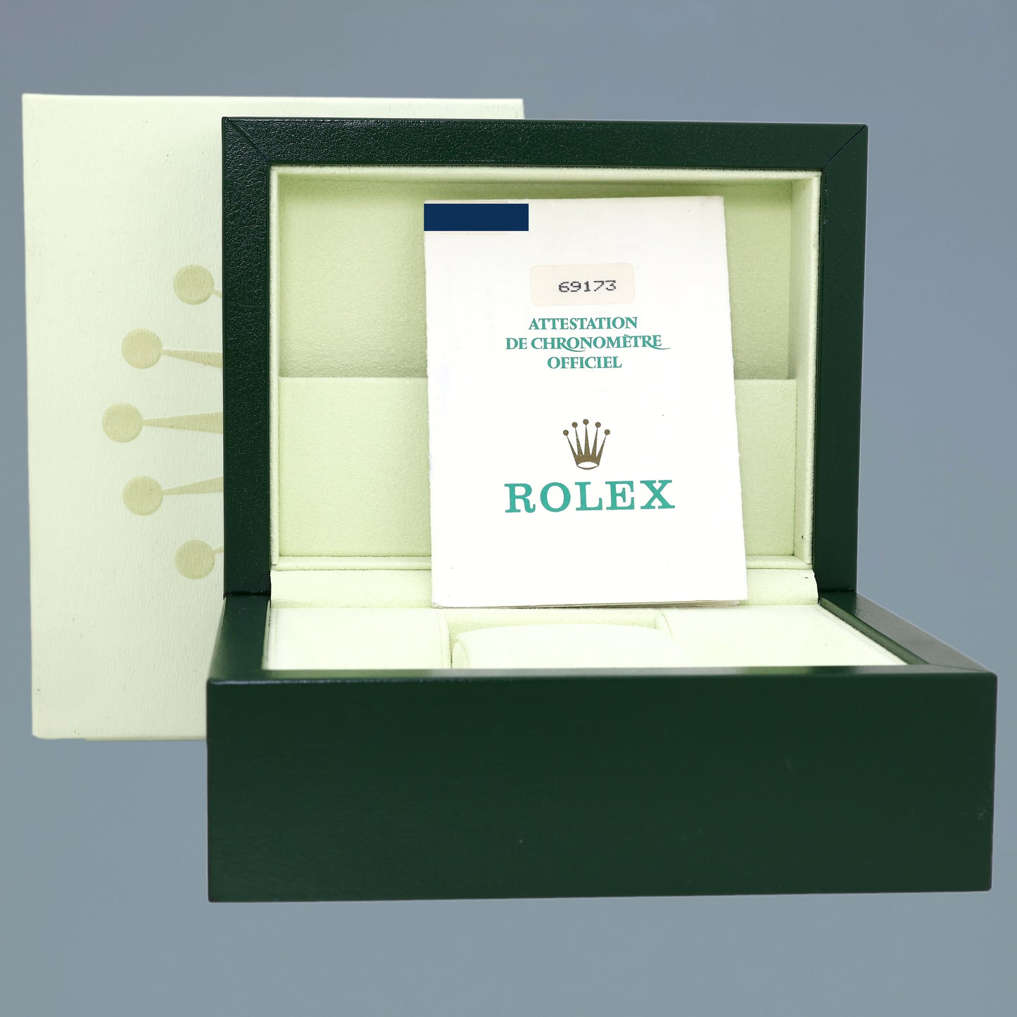 PAPERS Pearl Diamond Ladies Rolex 26mm DateJust 69173 Two Tone Gold Jubilee Watch Box