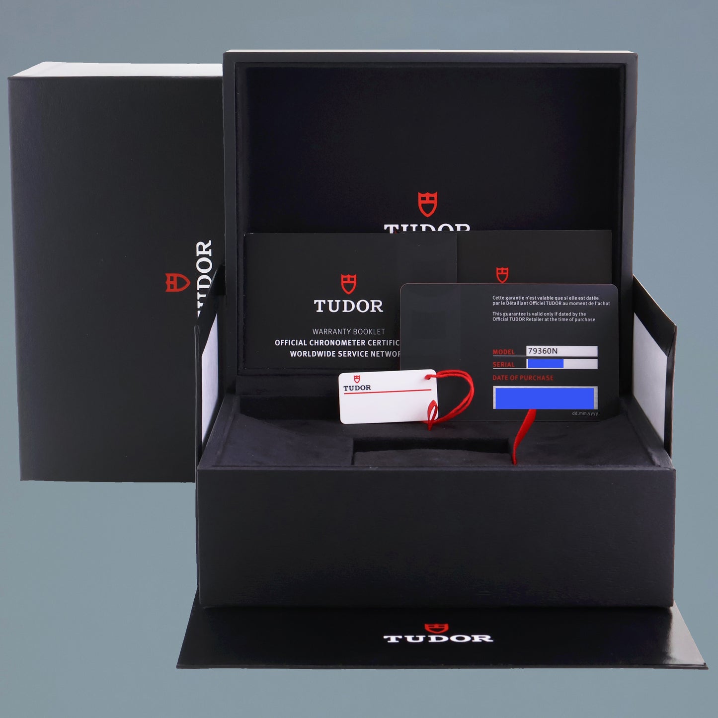 2024 NEW PAPERS Tudor Heritage Pink Chrono Jubilee Steel Black Bay Watch 79360N Box