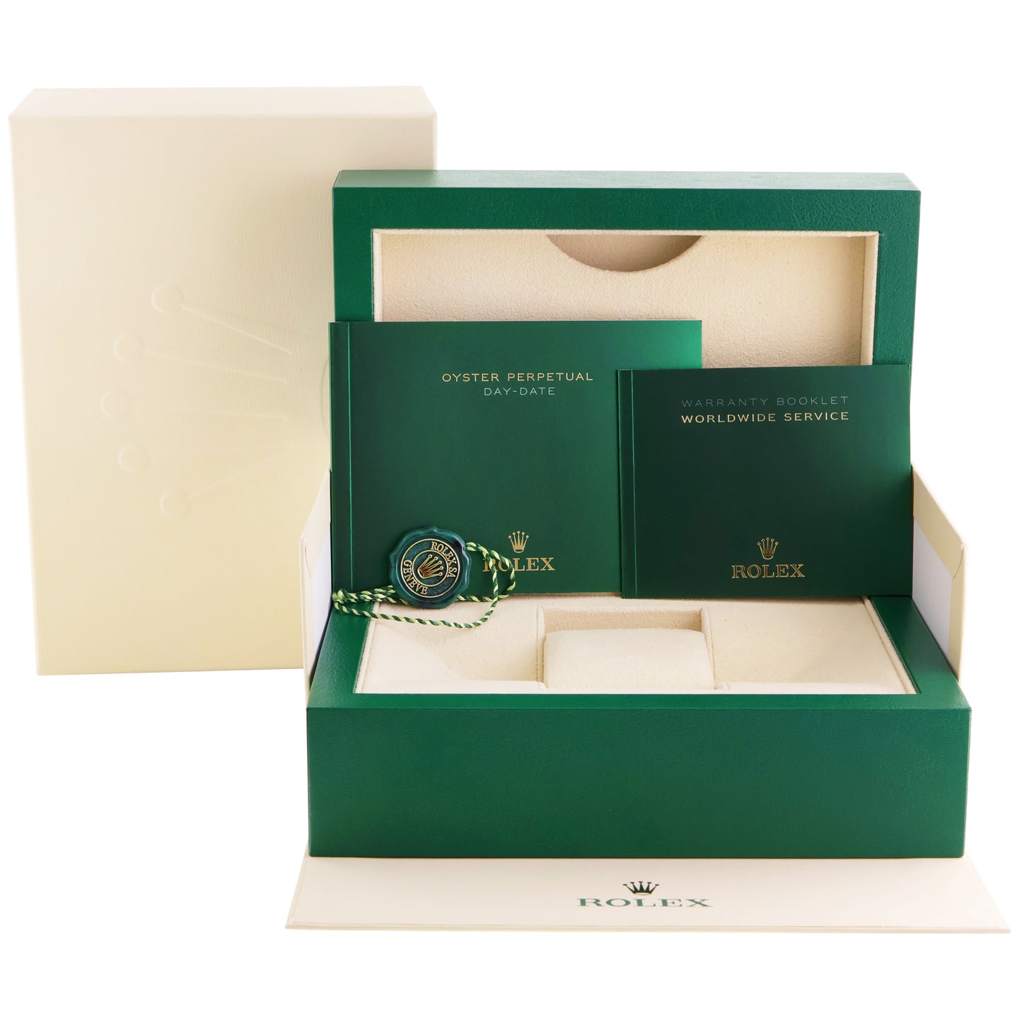 2021 MINT Rolex Day-Date 40 President 228238 Champagne Baguette Diamond Watch