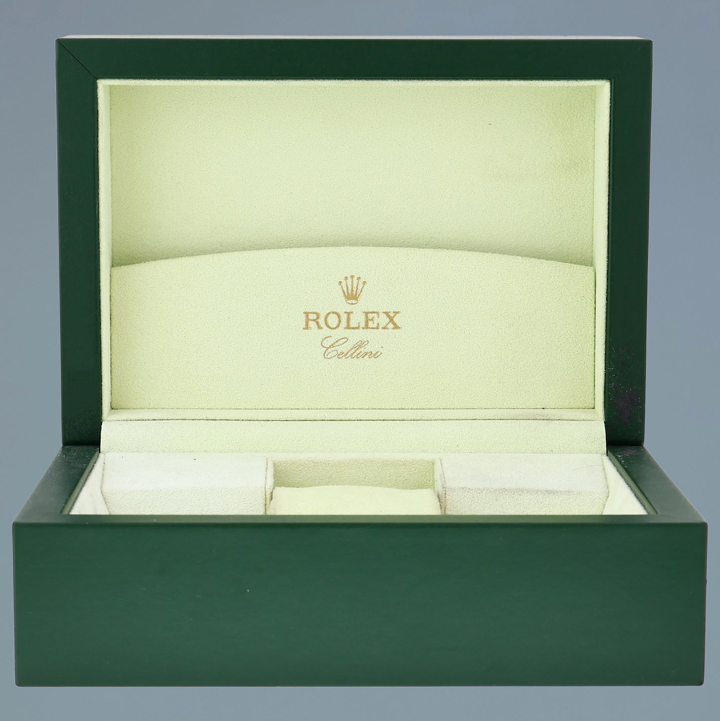 MINT Rolex Cellini Champagne Diamond Dial Yellow Gold 37mm Mesh 6623 Watch Box