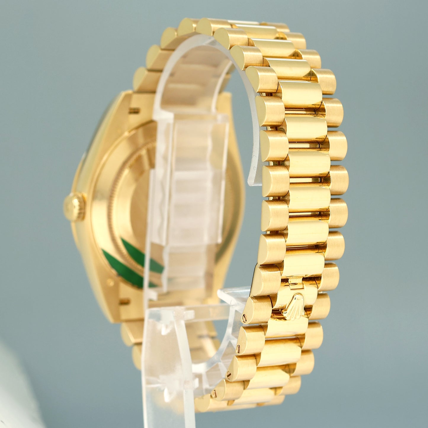 NEW PAPERS Rolex Day Date 40 Yellow Gold President Champange Diamond 228348 Watch