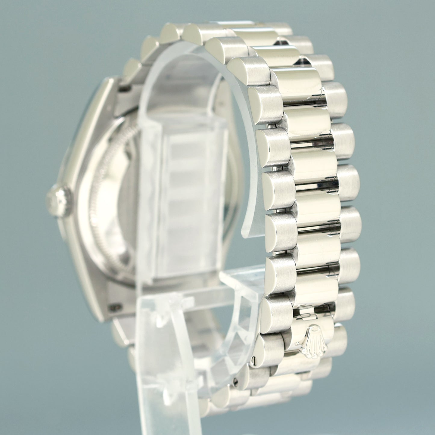 MINT Rolex Platinum 36mm President 118206 Silver Diamond Jubilee 36mm Watch Box