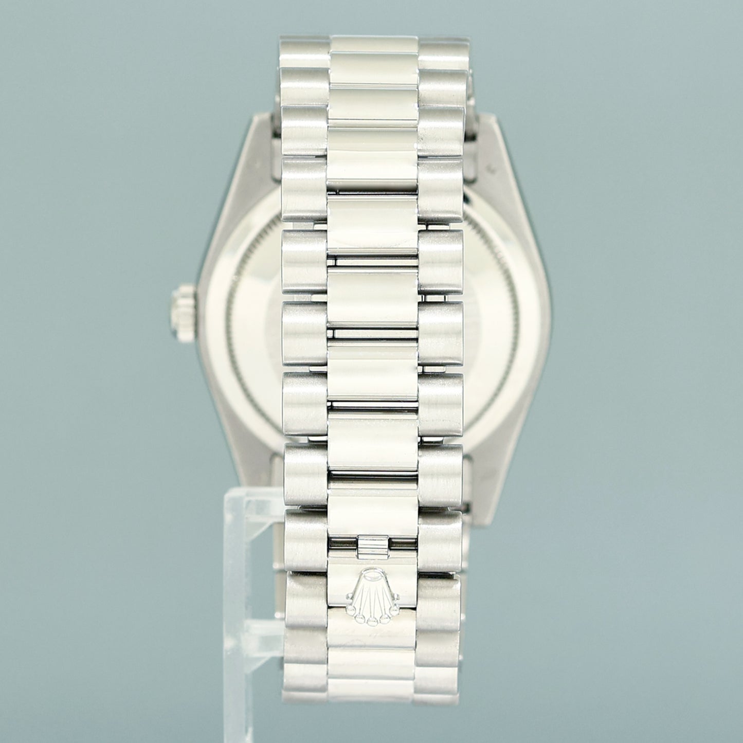 MINT Rolex Platinum 36mm President 118206 Silver Diamond Jubilee 36mm Watch Box