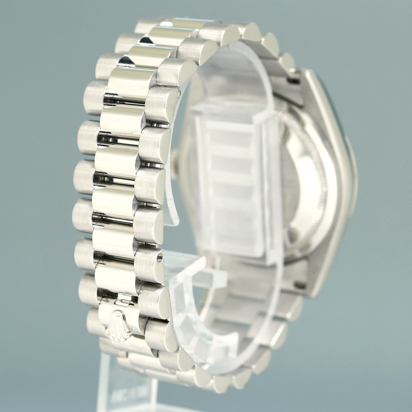 MINT Rolex Platinum 36mm President 118206 Silver Diamond Jubilee 36mm Watch Box