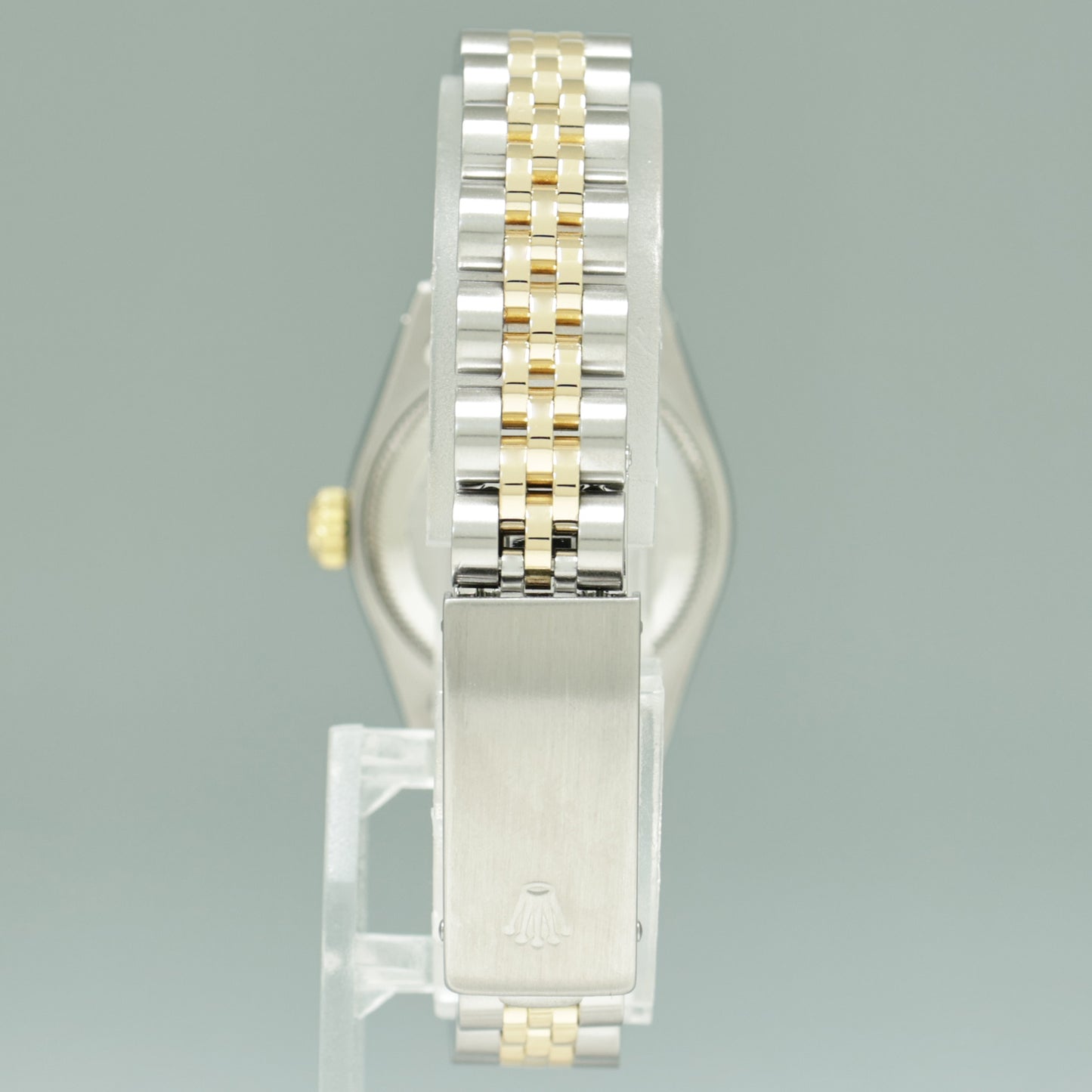 Diamond Pearl Ladies Rolex DateJust 26mm 69173 Two Tone Gold Steel Jubilee Watch Box