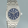 MINT Audemars Piguet Royal Oak Blue Stick 39mm Steel 15300ST Watch Box