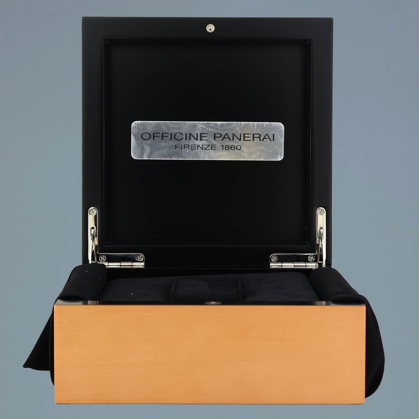 PAPERS Panerai Radiomir GMT PAM00098 Stainless Steel Black Dial Alarm 42mm Watch Box