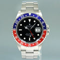 PAPERS 2010 Rolex GMT-Master II 16710 PEPSI Steel Blue Error Stick 3185 Watch Box