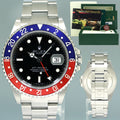 PAPERS 2010 Rolex GMT-Master II 16710 PEPSI Steel Blue Error Stick 3185 Watch Box