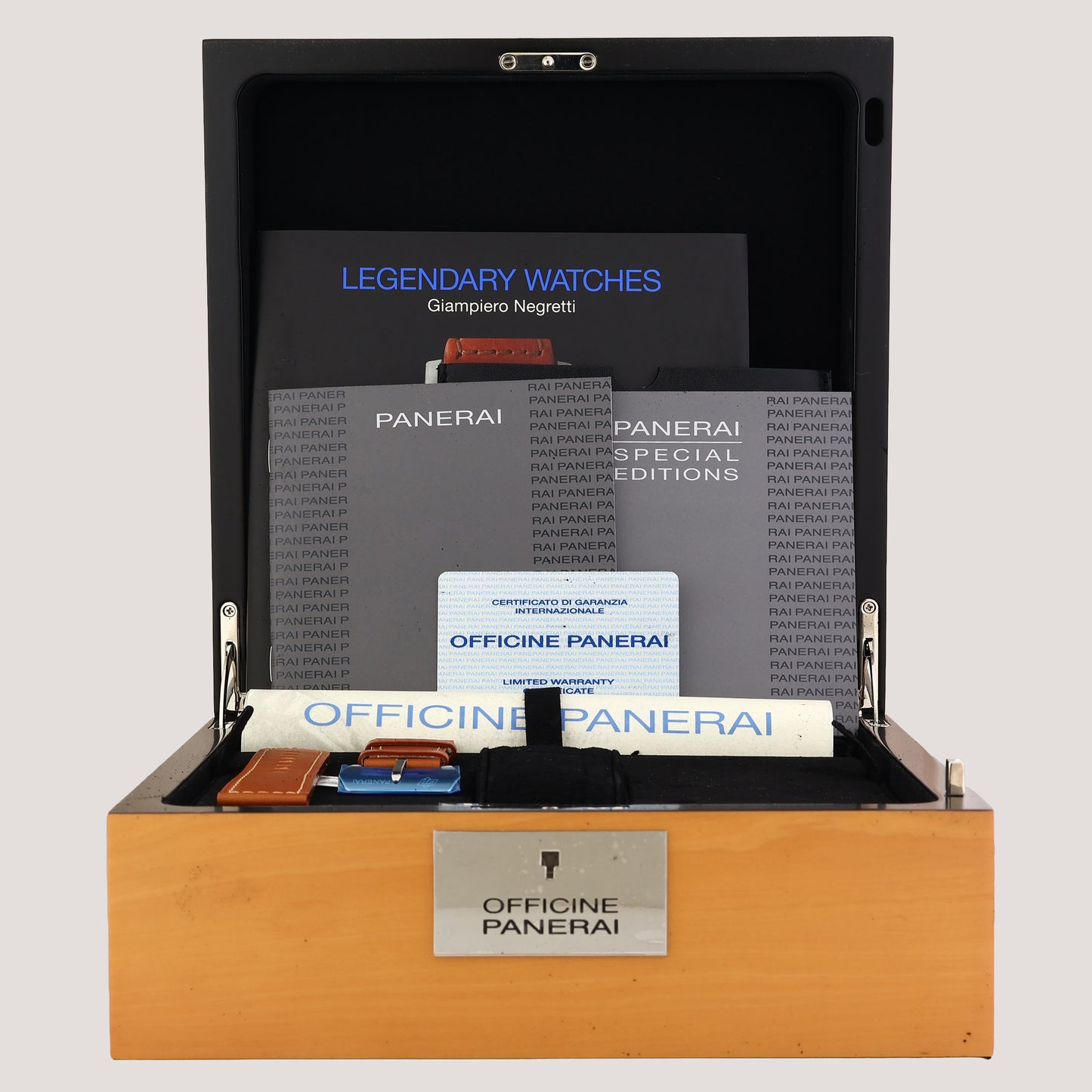 PAPERS MINT Panerai California 00249 47mm Radiomir Steel Leather Watch Box