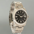 Sept 2025 NEW PAPERS Rolex Oyster Perpetual 41mm Black Oyster Watch 134300 Box