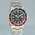 Rolex GMT-Master II 2 Fat Lady Coke Red Steel 16760 40mm Watch Box