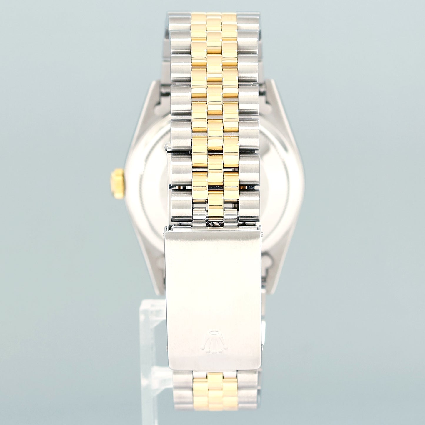 MINT Rolex DateJust White Roman 16203 Two Tone Gold Jubilee 36mm Watch Box
