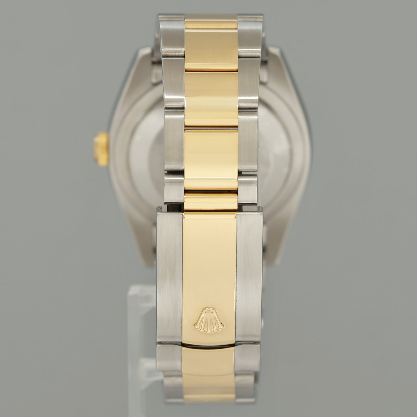 MINT Rolex DateJust Oyster Two Tone Yellow Gold Steel Black Tuxedo 36mm 116233 Watch