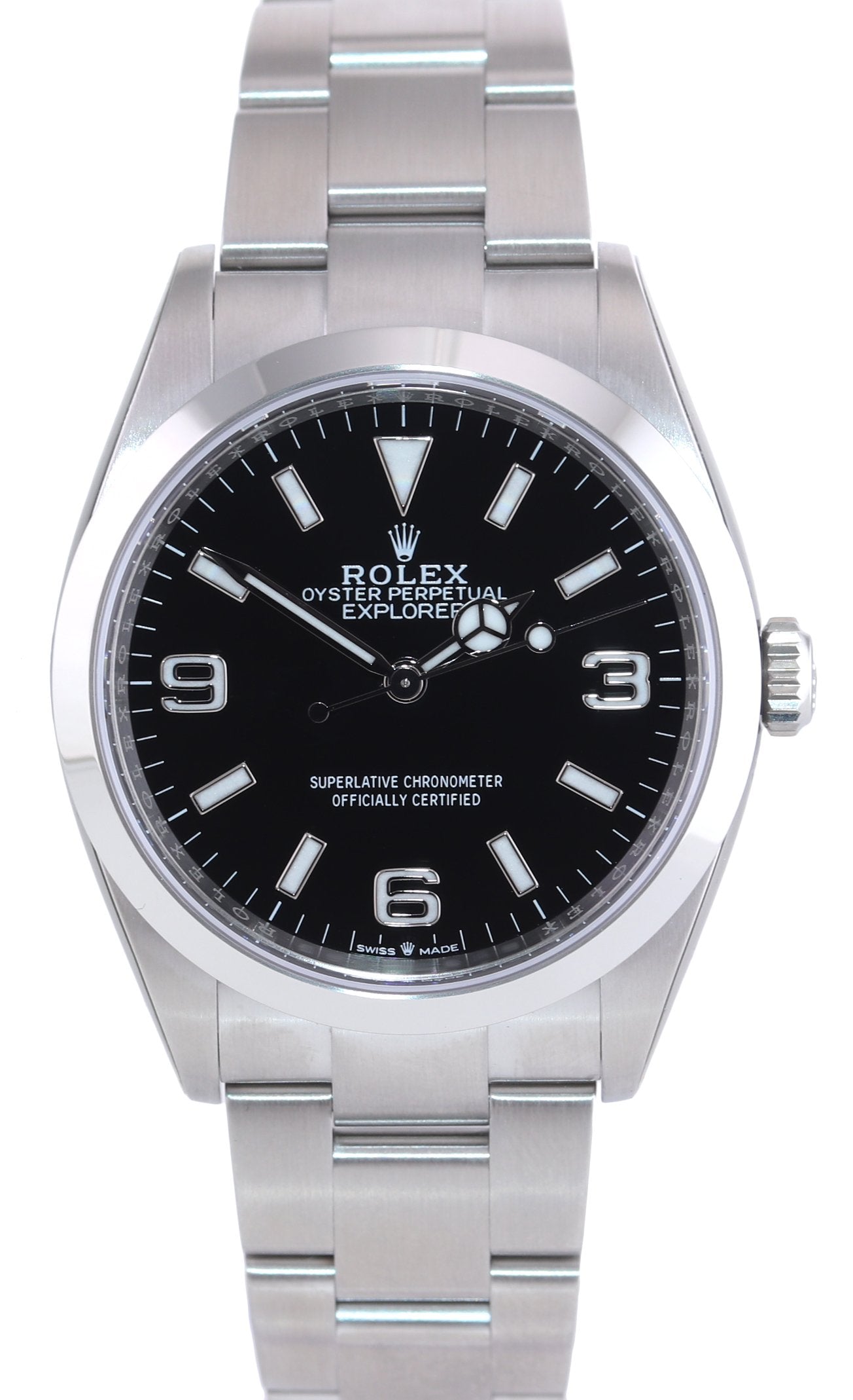 2023 NEW PAPERS Rolex Explorer Black Oyster Steel 36mm 124270 Watch Box