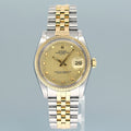 MINT Rolex Oyster Perpetual Date Two Tone Gold Champagne Jubilee Watch 1500 1505