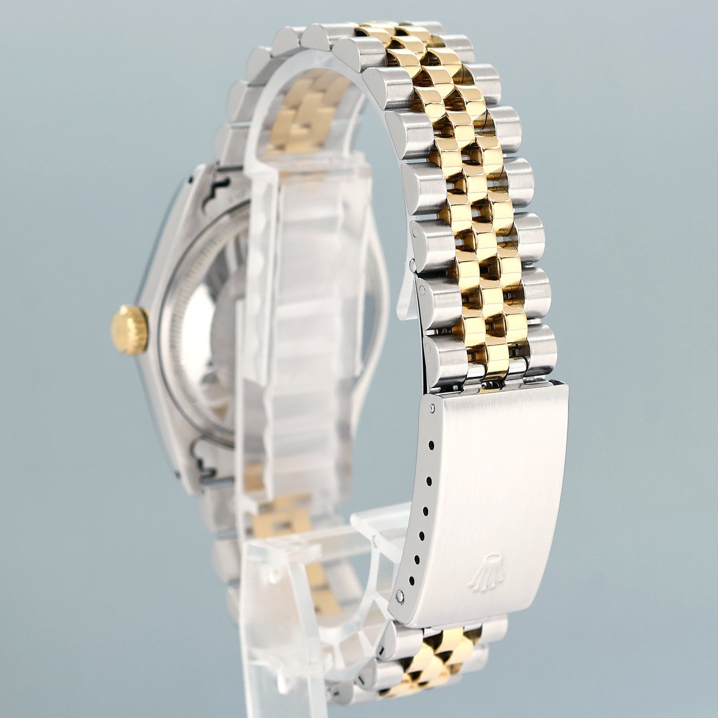 MINT Rolex Oyster Perpetual Date Two Tone Gold Champagne Jubilee Watch 1500 1505