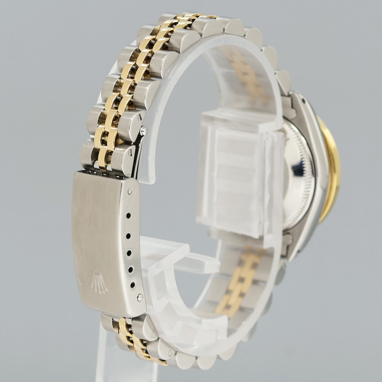 Diamond Ladies Rolex DateJust 26mm 6917 Two Tone Gold Mother of Pearl Jubilee Watch