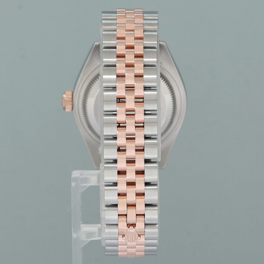 2025 NEW PAPERS Ladies Rolex DateJust 279171 White Roman Rose Gold Jubilee Watch
