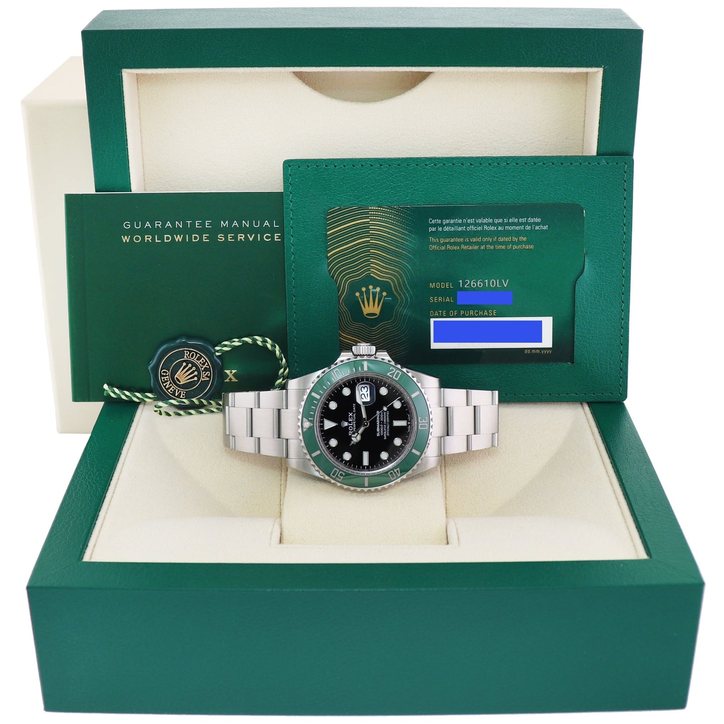2022 STARBUCKS NEW PAPERS 126610lv Rolex Submariner MK1 41mm Watch Box
