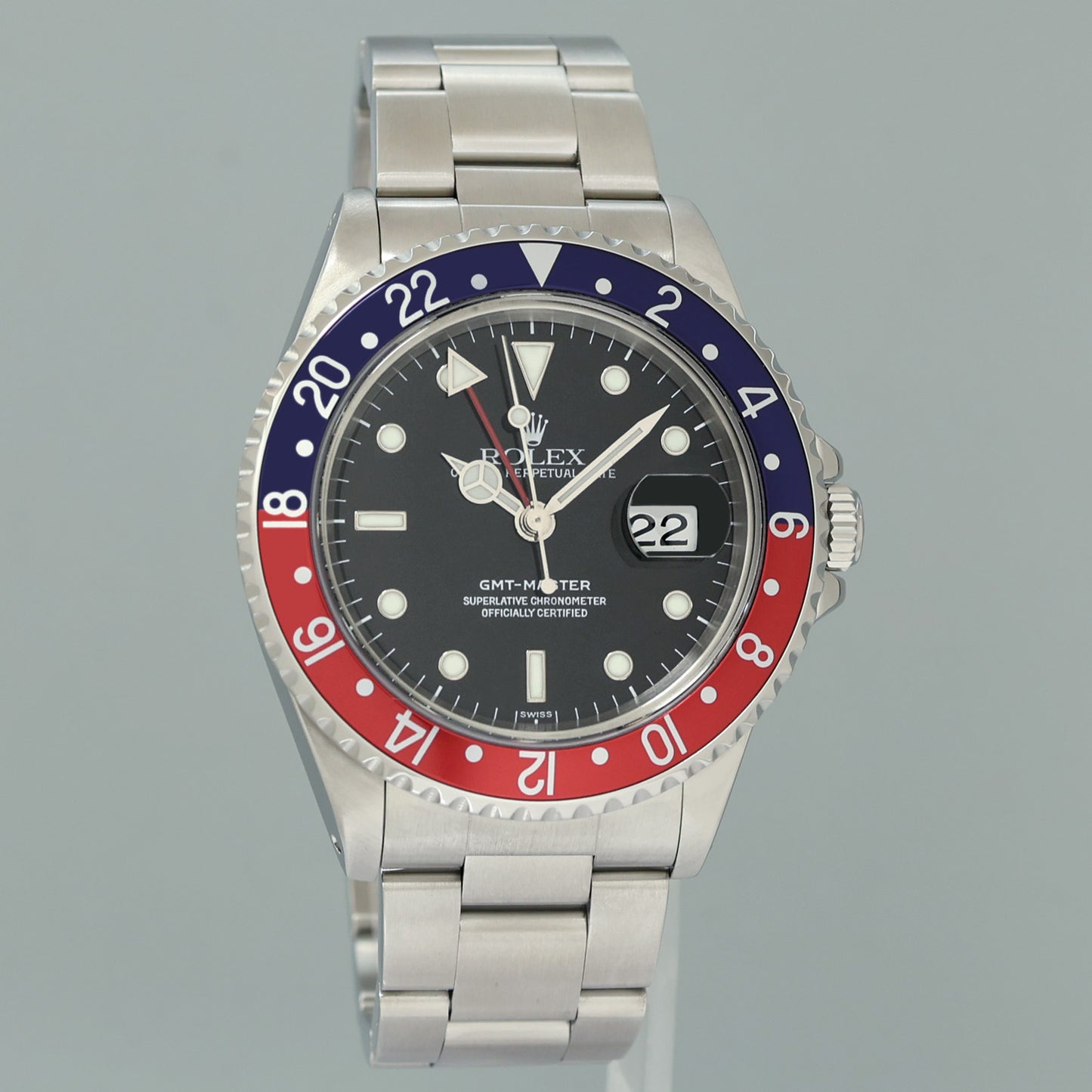 1999 PAPERS MINT Rolex 16700 GMT-Master Pepsi Blue Red 40mm Steel Watch Box