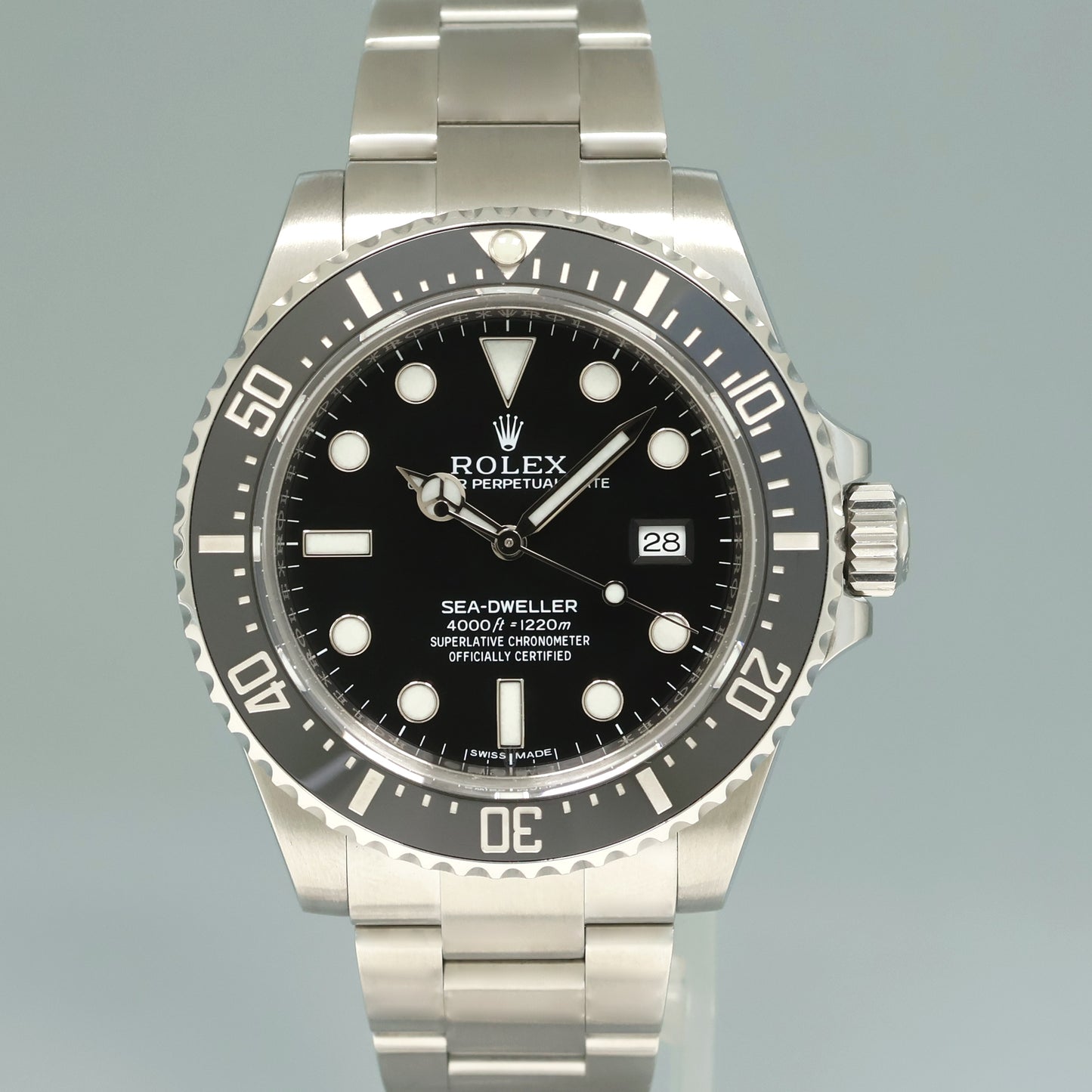 MINT PAPERS Rolex Sea-Dweller 116600 Steel 40mm Black Ceramic Dive Watch Box
