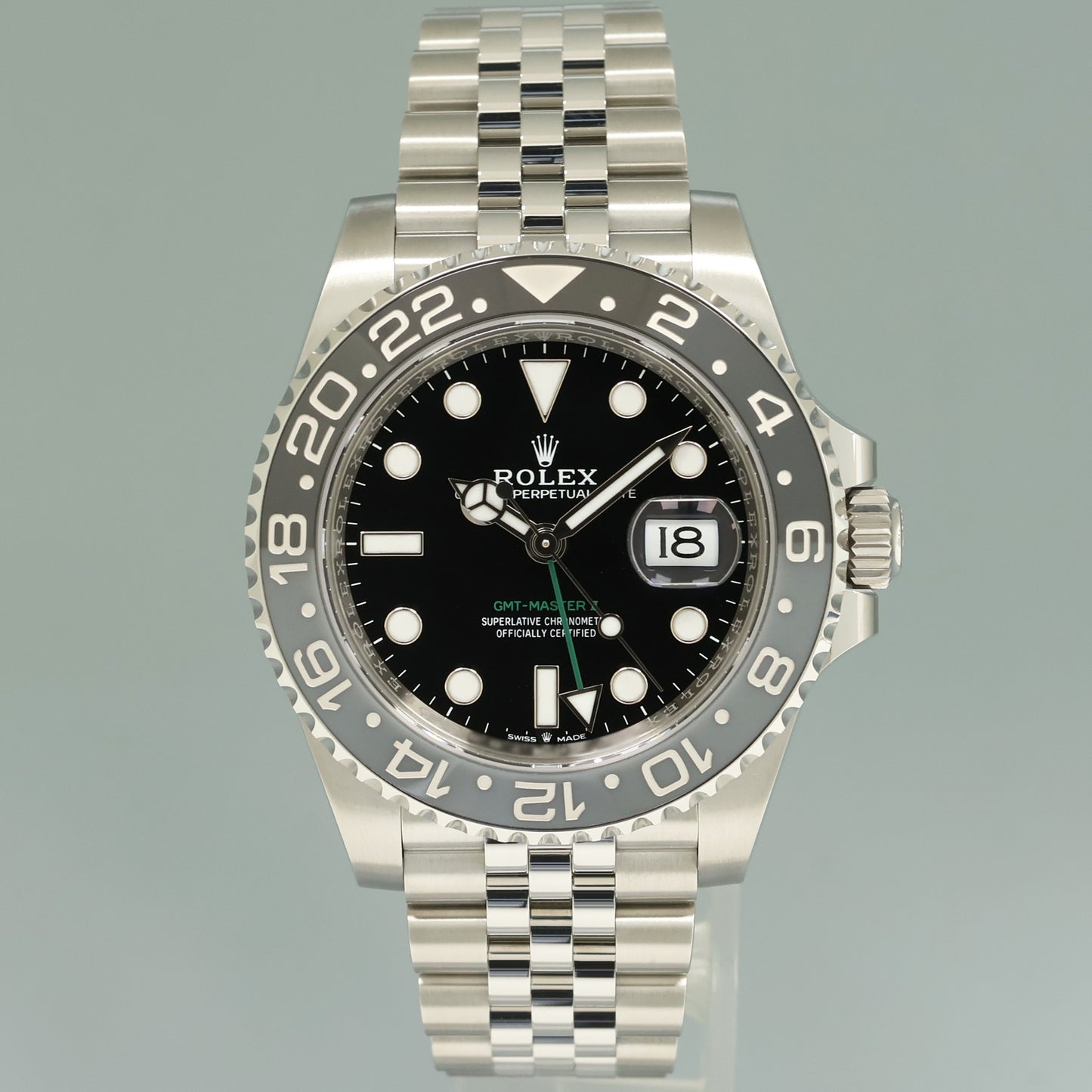 AUG 2025 NEW PAPERS Rolex GMT Master II Bruce Wayne Jubilee 126710GRNR Watch Box