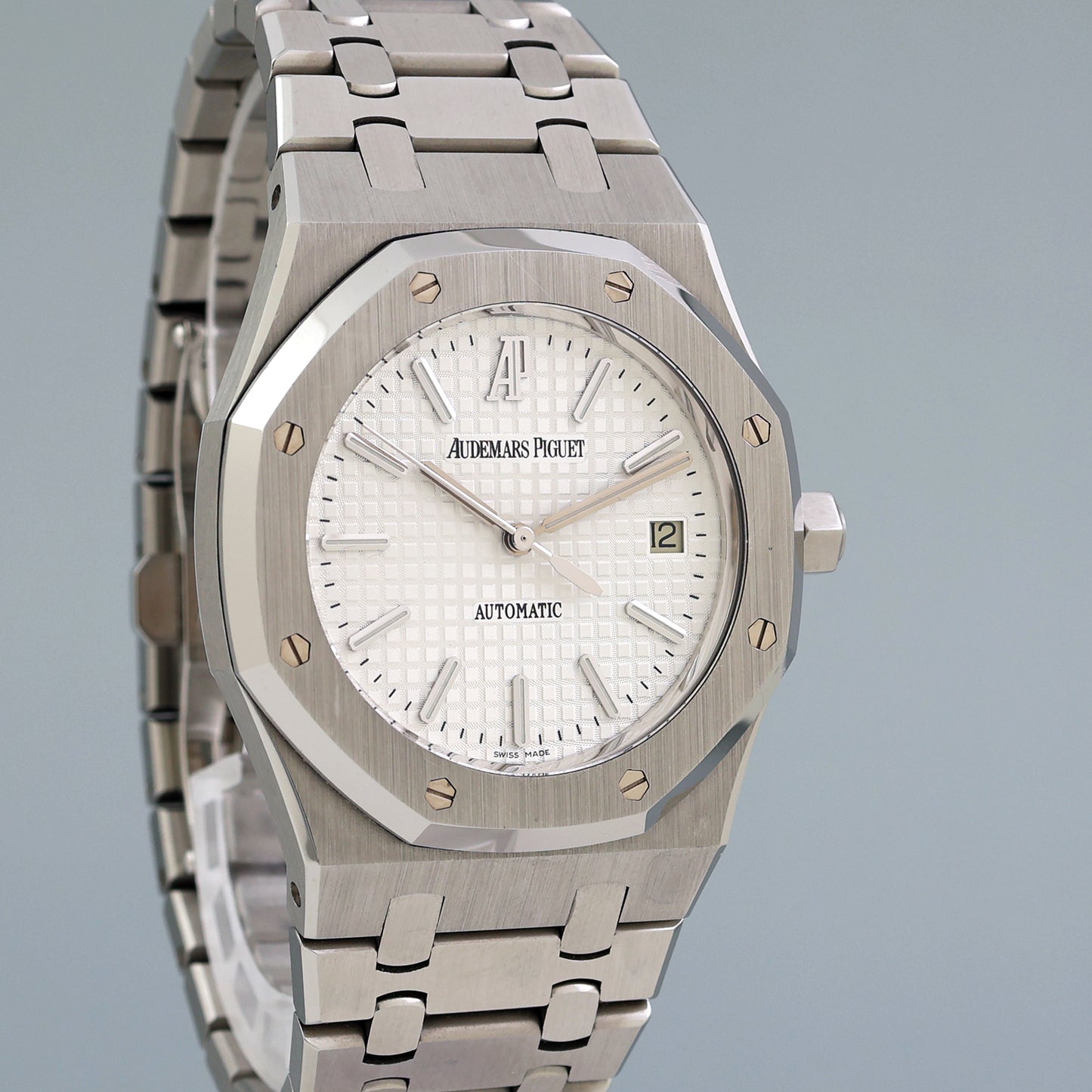 MINT 15300ST Audemars Piguet Royal Oak White 39mm Steel Watch Box