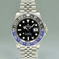 2021 NEW PAPERS 126710 BLNR Rolex GMT Master II Batman Blue Jubilee Steel Watch Box