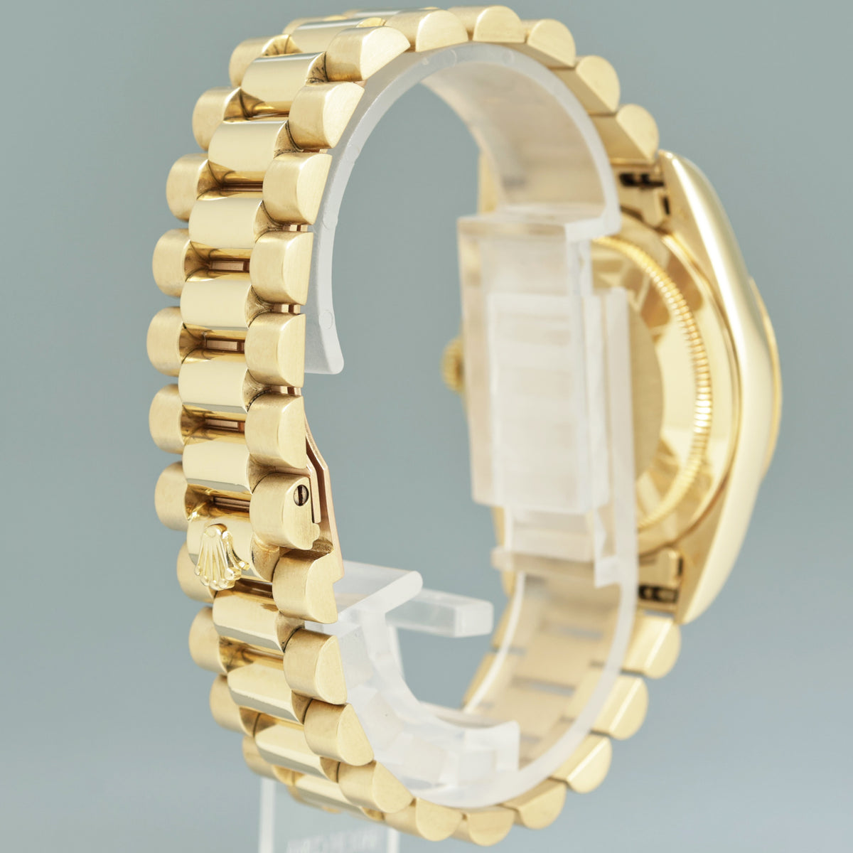 MINT Rolex President Day Date 36mm Diamond 18238 Double Quick Yellow Gold Watch
