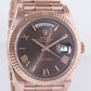 2023 MINT Rolex President 40mm Rose Gold Chocolate Roman 228235 Watch Box