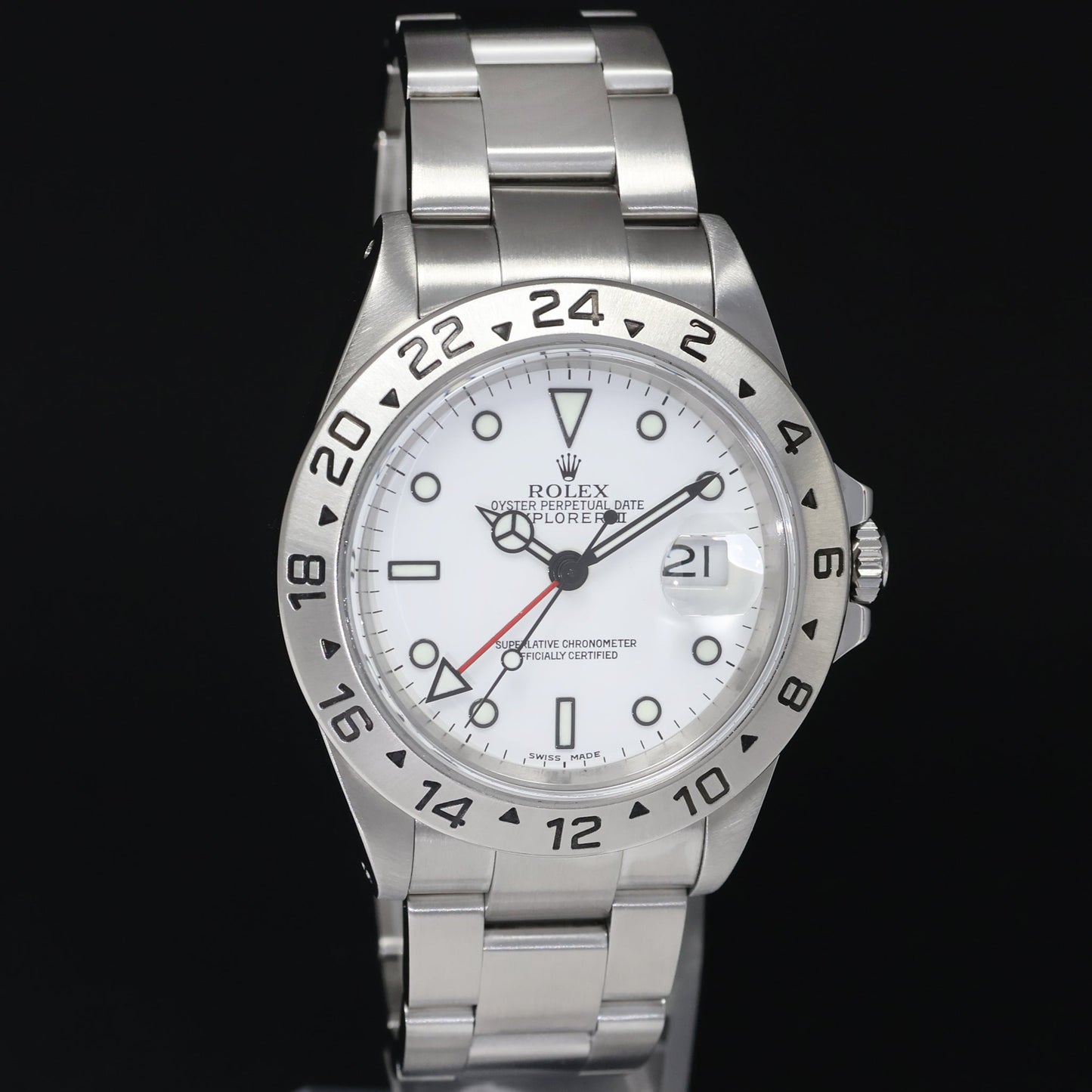 2002 MINT PAPERS Rolex Explorer II White 16570 40mm Polar Watch Box