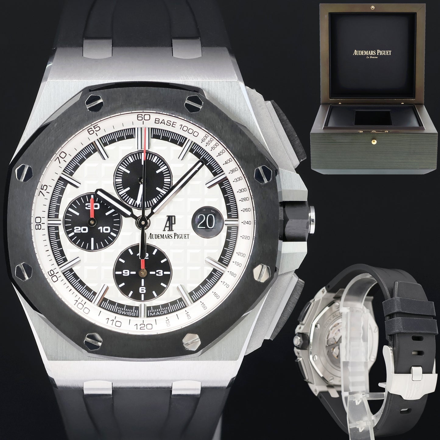 Audemars Piguet Royal Oak Offshore Ceramic Steel Panda 26400SO 44mm Chrono Watch