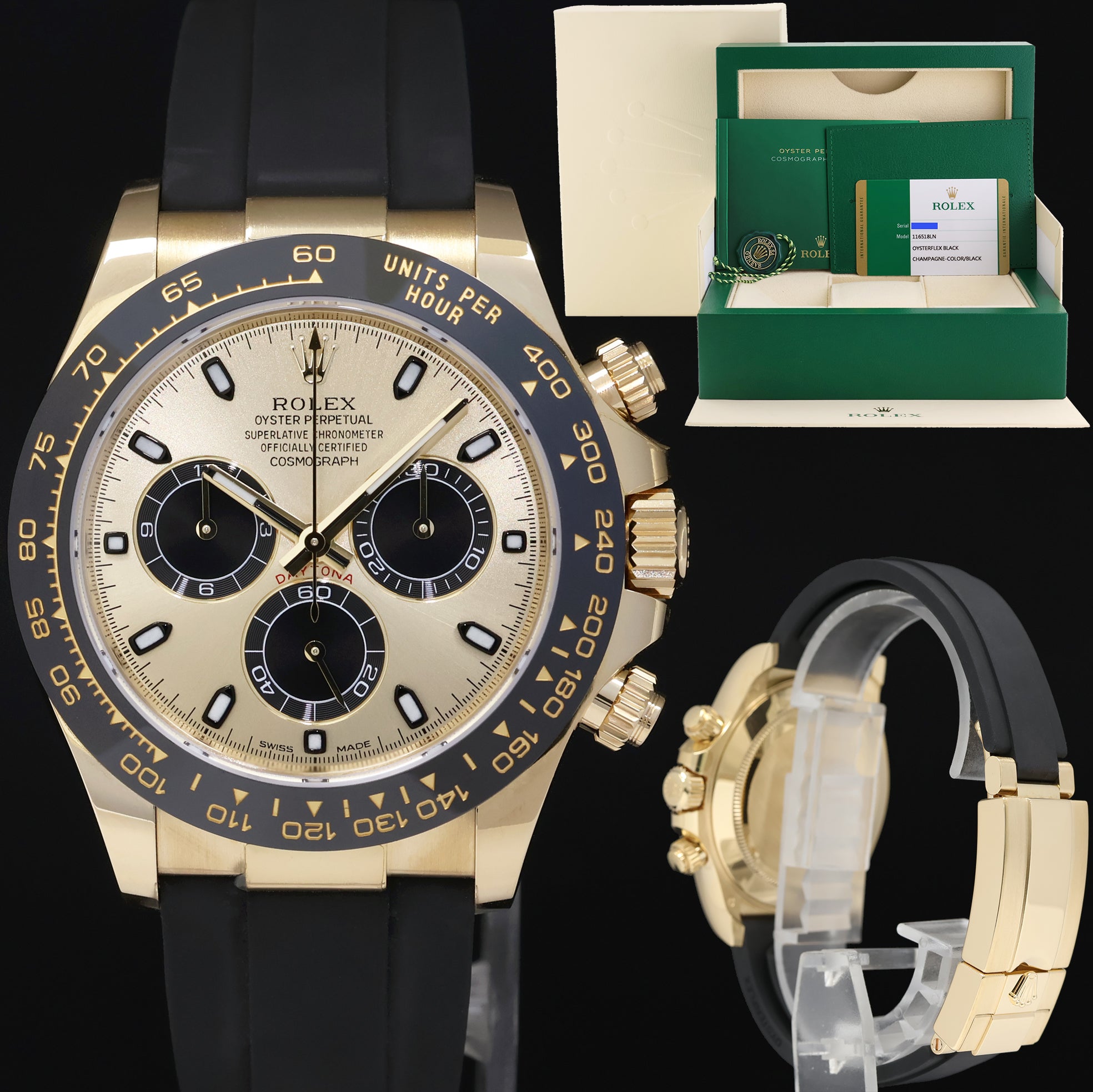 MINT PAPERS Rolex Daytona 116518LN Yellow Gold Pikachu Ceramic