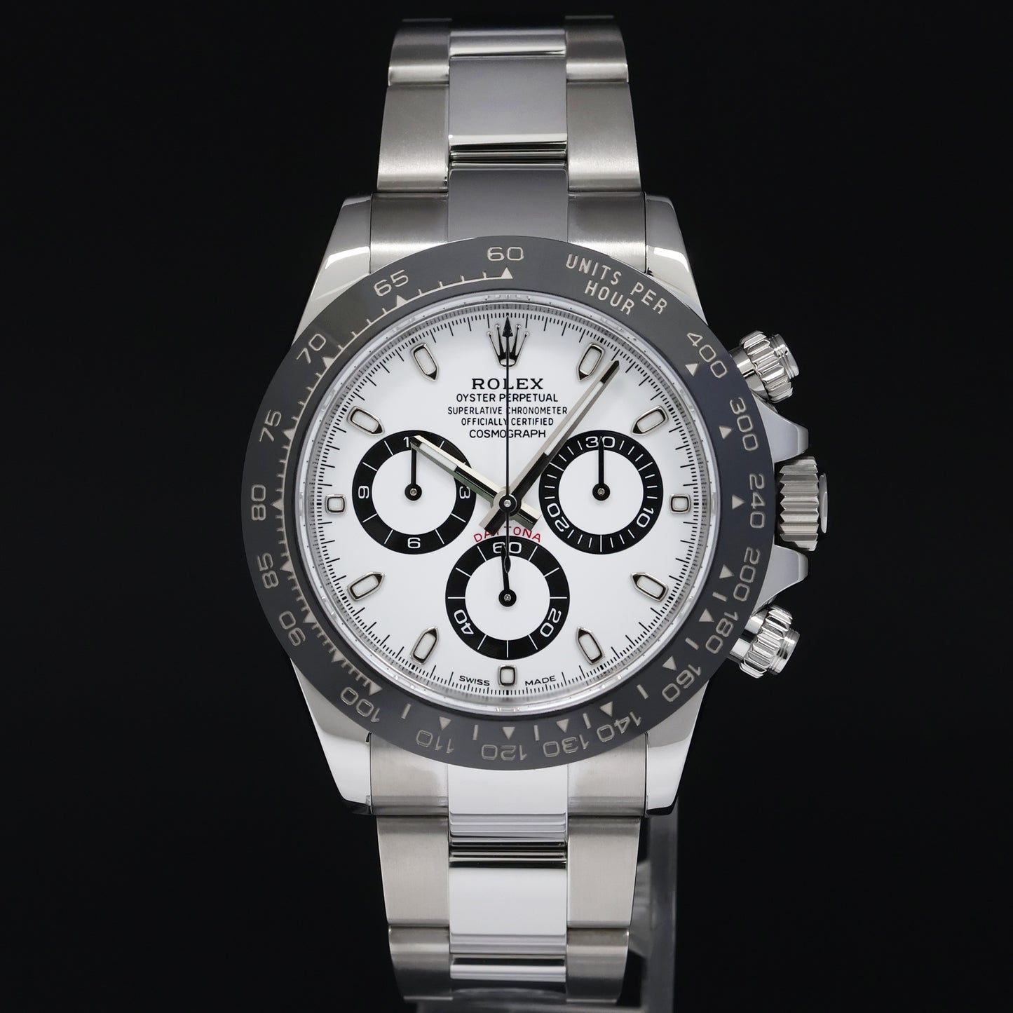 2020 MINT PAPERS Rolex Daytona 116500LN White Ceramic Panda Chrono 40mm Steel Watch