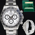 2025 NEW PAPERS Rolex Daytona 126500LN White Panda Ceramic Steel Watch Box