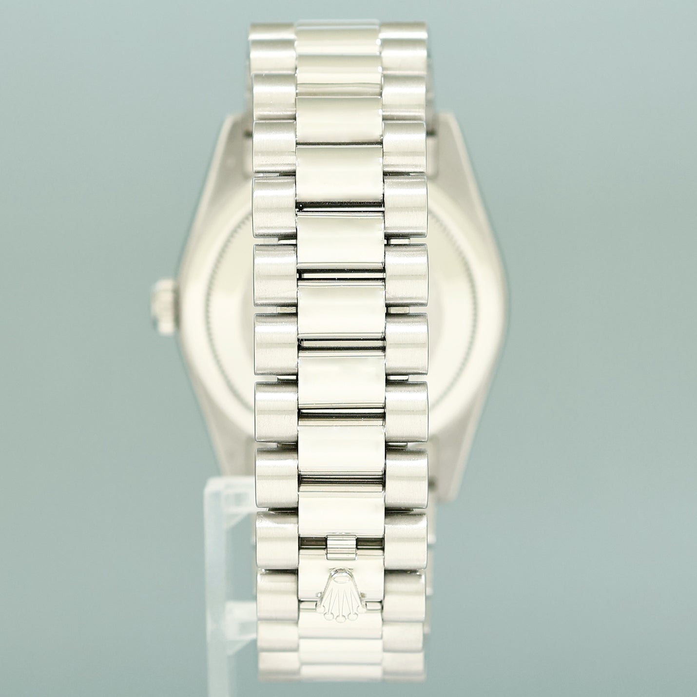 2007 PAPERS Rolex 118346 Platinum President MOP Diamond Bezel Day Date Watch