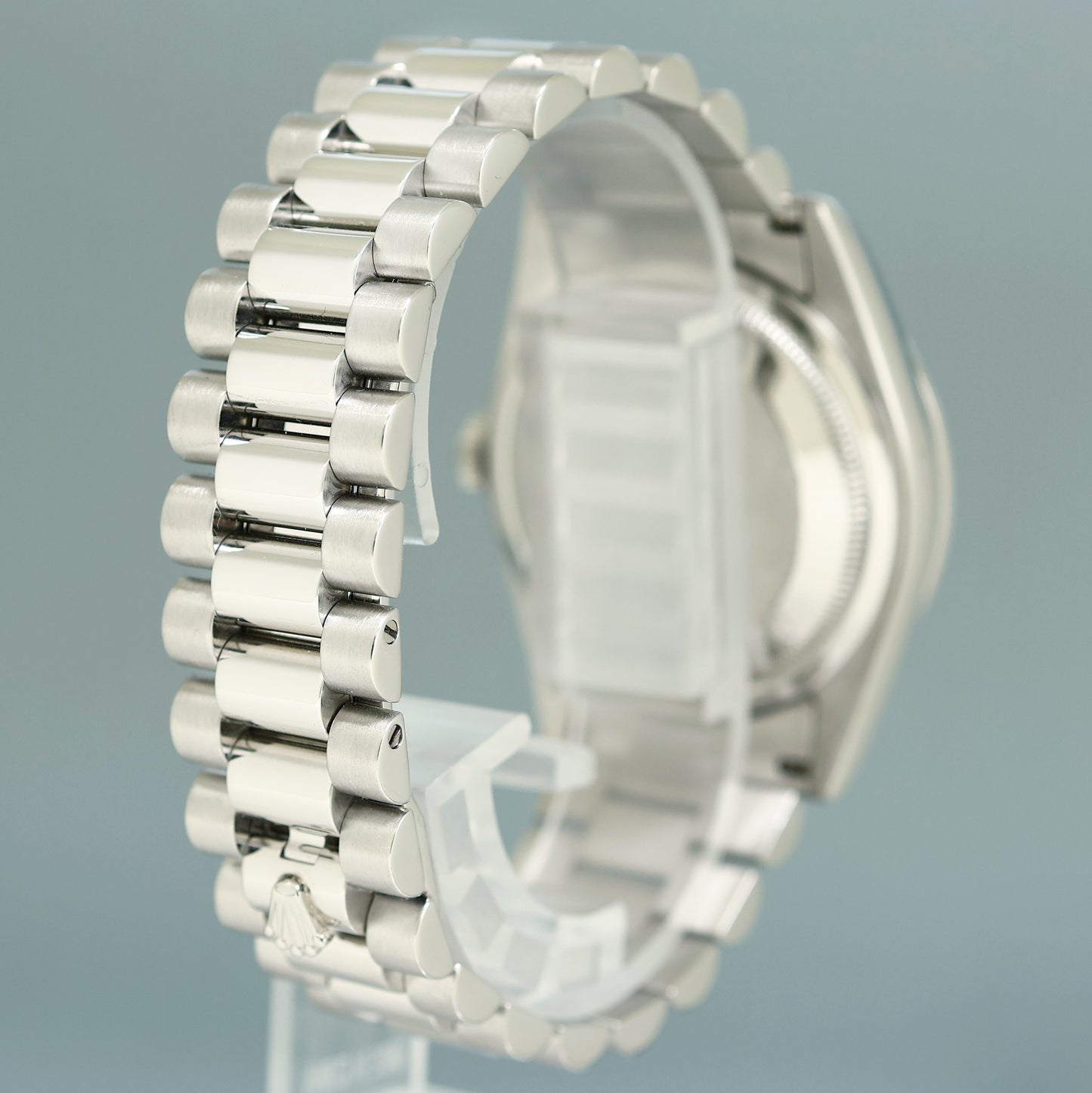 2007 PAPERS Rolex 118346 Platinum President MOP Diamond Bezel Day Date Watch