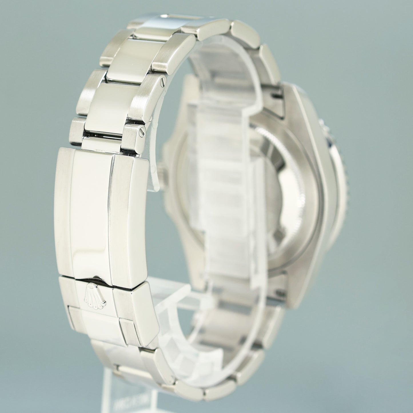 MINT Pave Diamond Ruby & Sapphire Rolex GMT Master II 116710 Steel 40mm Watch