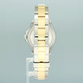 MINT Ladies Rolex Yacht-Master 169623 Two Tone Yellow Gold 29mm Blue Watch Box