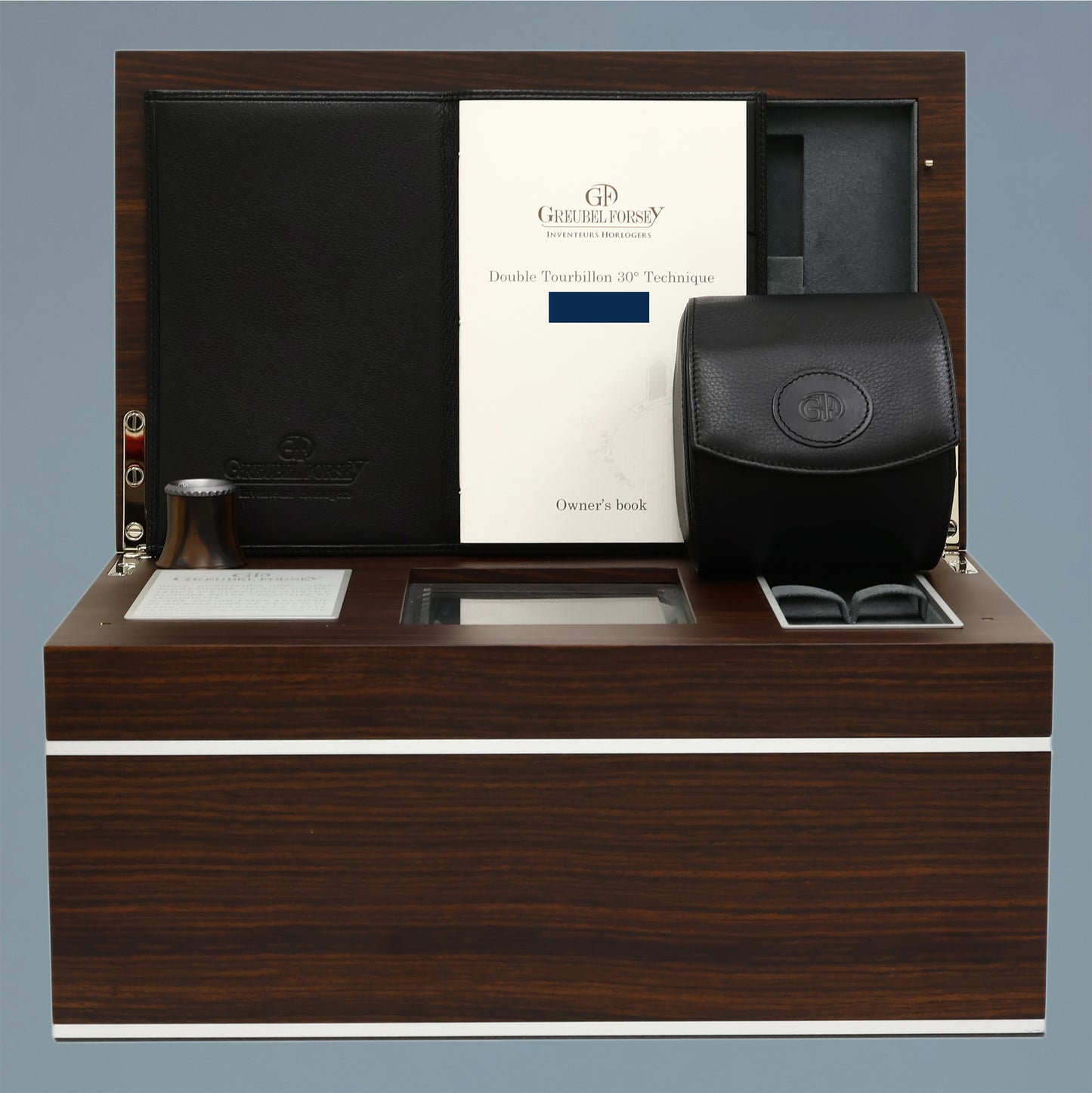 PAPERS MINT Platinum Greubel Forsey Double Tourbillon 30° Technique Leather Watch Box