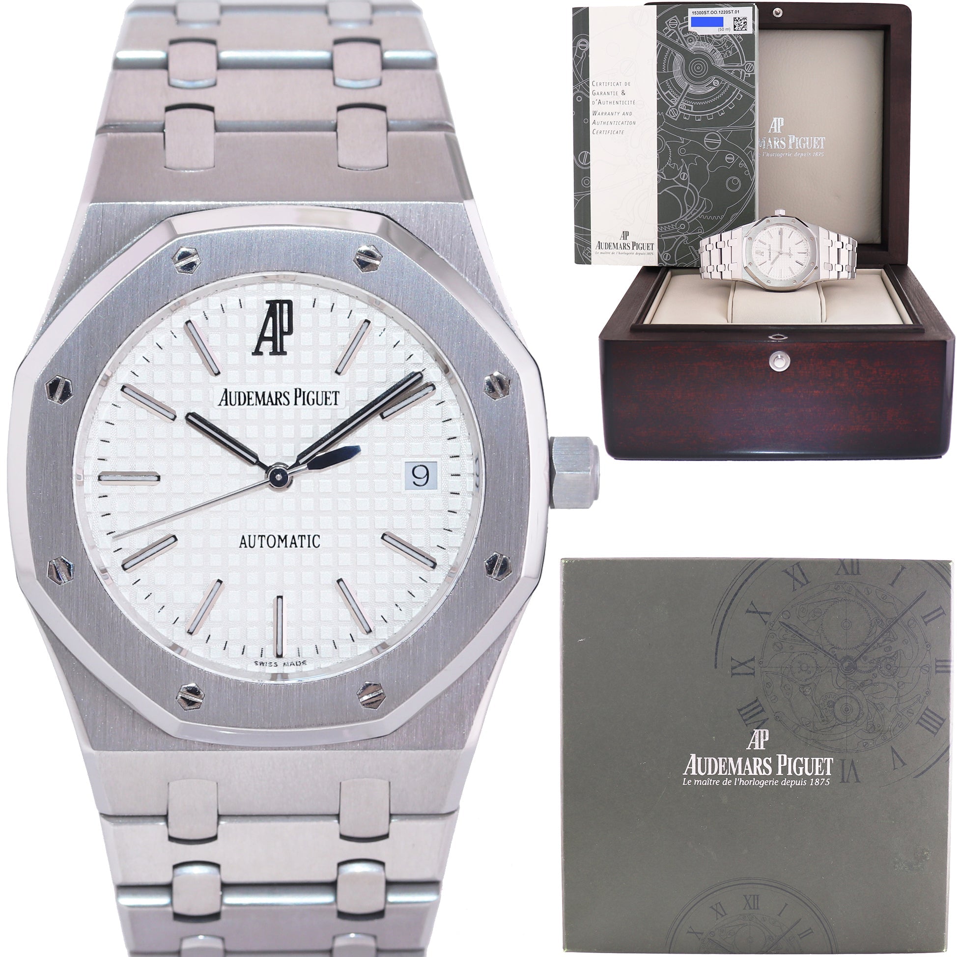 MINT PAPERS Audemars Piguet Royal Oak White 39mm Steel 15300 Watch