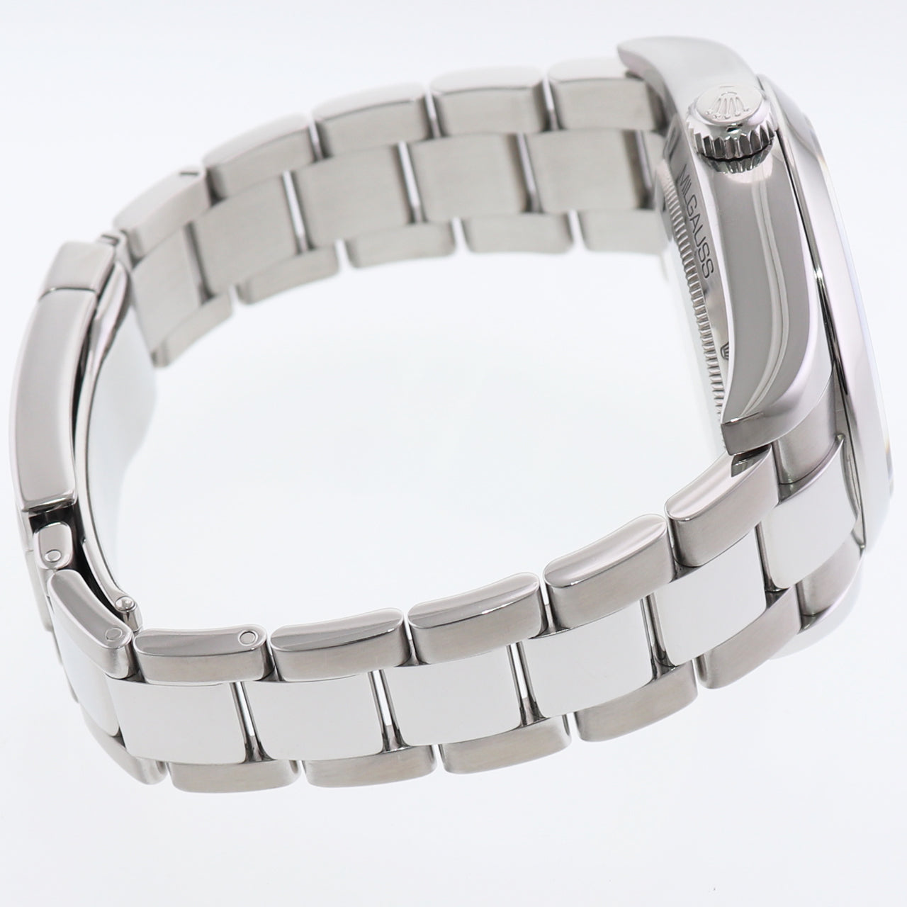 MINT Rolex Milgauss 40mm Orange Black 116400 Stainless Steel Watch Box